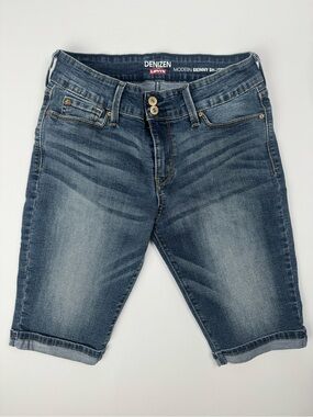 Denizen by Levi's Modern Skinny Women’s Blue Denim Bermuda Shorts Size 8/28
